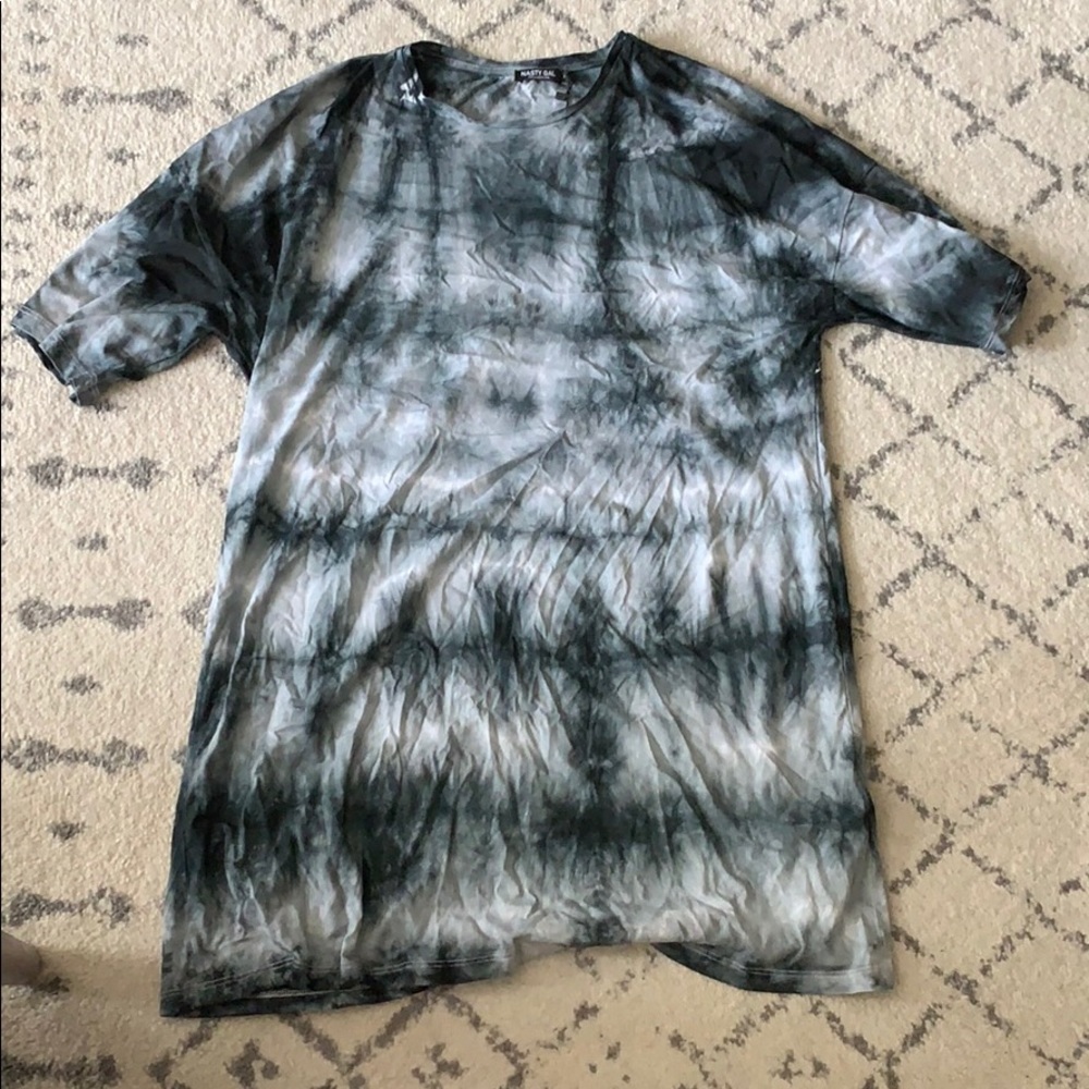 Tie dye nasty gal t shirt dress